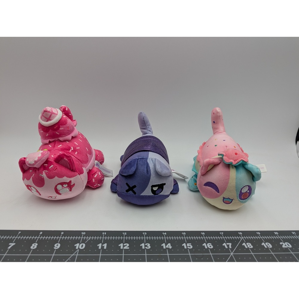 Aphmau Zane Glitter Strawberry Ice Cream Macaron Plush 6 Inch Stuffed Animal Toy